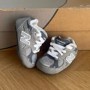 New Balance 990 Grey/White Baby Crib Sneakers - SZ 1 C
